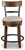 Ashley Valebeck Brown Black Counter Height Bar Stool (Set of 2)