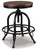 Ashley Valebeck Brown Black Counter Height Bar Stool (Set of 2)