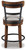 Ashley Valebeck Brown Black Counter Height Bar Stool (Set of 2)