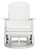 Ashley Hyland Wave Green Outdoor Swivel Glider Chair