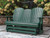 Ashley Hyland Wave Green Outdoor Loveseat Glider