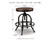 Ashley Valebeck Brown Counter Height Bar Stool