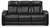 Ashley Boyington Black Power Reclining Sofa