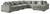 Ashley Lindyn Fog 6-Piece Sectional with Chaise