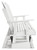 Ashley Hyland Wave White Outdoor Glider Loveseat