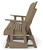 Ashley Hyland Wave White Outdoor Glider Loveseat