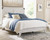 Ashley Shawburn White Dark Charcoal Gray Queen Crossbuck Panel Platform Bed