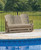 Ashley Hyland Wave Driftwood Outdoor Glider Loveseat
