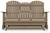 Ashley Hyland Wave Driftwood Outdoor Glider Loveseat