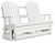 Ashley Hyland Wave Driftwood Outdoor Glider Loveseat