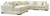Ashley Lindyn Ivory 5-Piece Sectional with Chaise