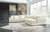 Ashley Lindyn Ivory 5-Piece Sectional with Chaise
