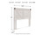 Ashley Shawburn Whitewash Queen Crossbuck Panel Headboard