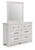 Ashley Fenderport Whitewash Dresser and Mirror