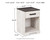 Ashley Shawburn Whitewash Charcoal Gray Nightstand
