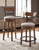 Ashley Valebeck Brown Bar Height Bar Stool