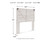 Ashley Shawburn Whitewash Full Crossbuck Panel Headboard
