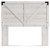 Ashley Shawburn Whitewash Full Crossbuck Panel Headboard