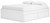 Ashley Onita White Queen Platform Bed with 2 Side Storage