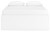 Ashley Onita White Queen Platform Bed with 2 Side Storage