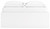 Ashley Onita White Queen Platform Bed with 2 Side Storage
