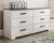 Ashley Shawburn Whitewash Charcoal Gray Dresser