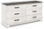 Ashley Shawburn Whitewash Charcoal Gray Dresser