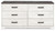 Ashley Shawburn Whitewash Charcoal Gray Dresser