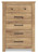 Ashley Fenderport Whitewash Chest of Drawers