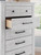 Ashley Fenderport Whitewash Chest of Drawers