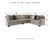 Ashley Bovarian Stone 3-Piece Sectional 56103/46/48/56