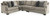 Ashley Bovarian Stone 3-Piece Sectional 56103/46/48/56