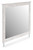 Ashley Fenderport Tan Bedroom Mirror
