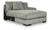 Ashley Lindyn Fog 4-Piece Sectional with Double Chaise