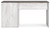 Ashley Shawburn White Dark Charcoal Gray 54" Home Office Desk