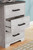 Ashley Shawburn White Dark Charcoal Gray 54" Home Office Desk