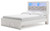 Ashley Altyra White Queen Upholstered Bookcase Bed with Storage