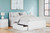 Ashley Onita White Queen Panel Platform Bed with 2 Side Storage