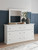 Ashley Bostwick Shoals White Dresser and Mirror