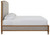Ashley Sharlance Light Brown King Upholstered Panel Bed