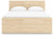 Ashley Onita Natural Queen Panel Platform Bed with 1 Side Storage