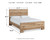 Ashley Hyanna Tan Brown Queen Panel Bed