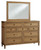 Ashley Sharlance Brown Dresser and Mirror
