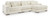Ashley Lindyn Ivory 3-Piece Sectional with Chaise
