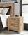 Ashley Hyanna Tan Brown Nightstand