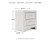 Ashley Altyra White Nightstand