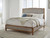 Ashley Sharlance Light Brown California King Upholstered Panel Bed