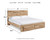 Ashley Hyanna Tan Brown King Panel Storage Bed