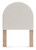 Ashley Shapella White Tan Twin Upholstered Panel Headboard