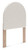 Ashley Shapella White Tan Twin Upholstered Panel Headboard